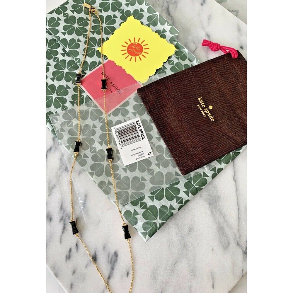 Kate Spade Jackpot Jewels Scatter Necklace w/ KS Pouch Brand New Tags 100%